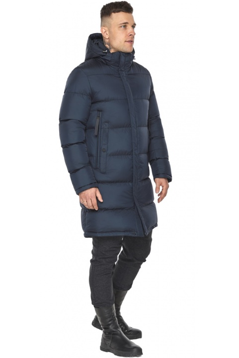Мужская тёмно-синяя куртка зимняя модель 49773 Braggart "Dress Code" фото 1