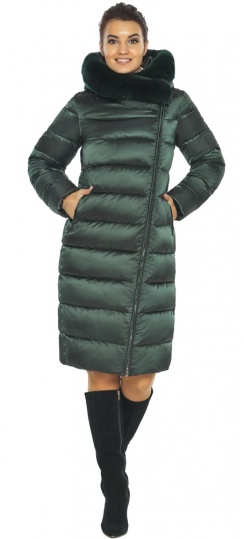 Жіноча куртка на зиму смарагдова модель 31049 Braggart "Angel's Fluff" фото 1