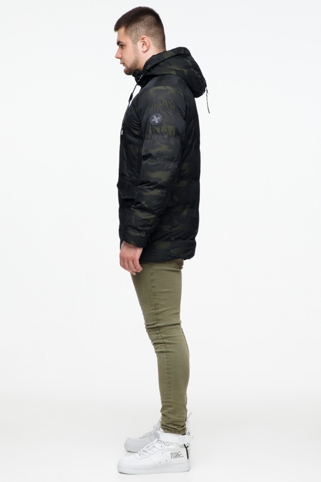 Модная куртка тёмно-зеленого цвета на мальчика модель 25140 Braggart "Youth" фото 5
