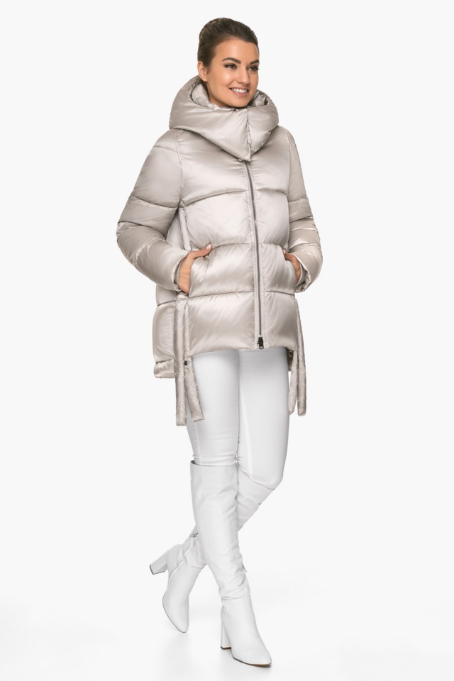 Женская зимняя курточка в сандаловом цвете модель 57998 Braggart "Angel's Fluff" фото 2