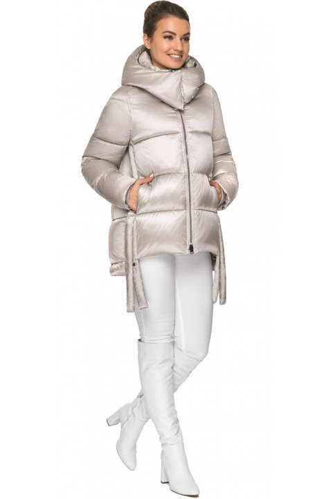 Женская зимняя курточка в сандаловом цвете модель 57998 Braggart "Angel's Fluff" фото 1