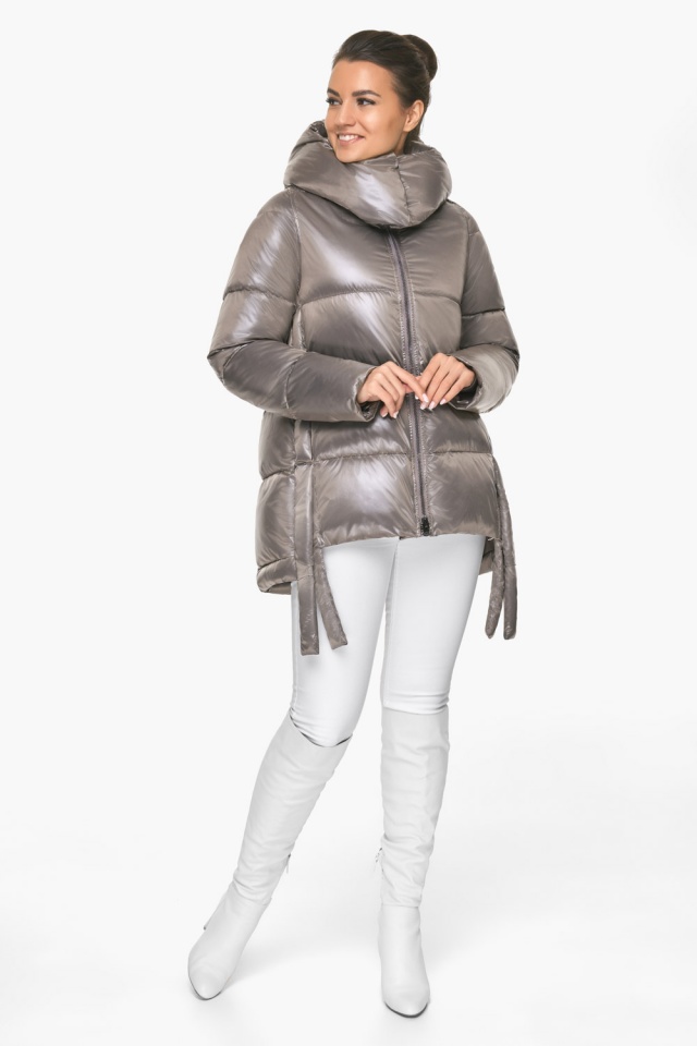 Тауповая женская утеплённая куртка на зиму модель 57998 Braggart "Angel's Fluff" фото 2
