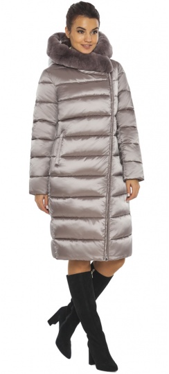 Пудрова куртка з внутрішньою вітрозахисною планкою зимова жіноча модель 31049 Braggart "Angel's Fluff" фото 1