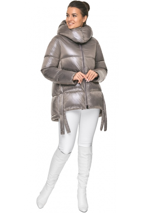 Тауповая женская утеплённая куртка на зиму модель 57998 Braggart "Angel's Fluff" фото 1