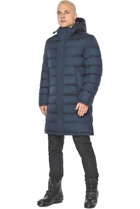 Мужская зимняя тёмно-синяя куртка с боковыми молниями модель 51450 Braggart "Aggressive" фото 1