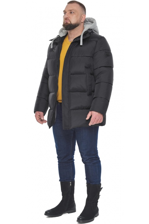 Куртка прочная мужская чёрная на зиму модель 64550 Braggart "Aggressive" фото 1