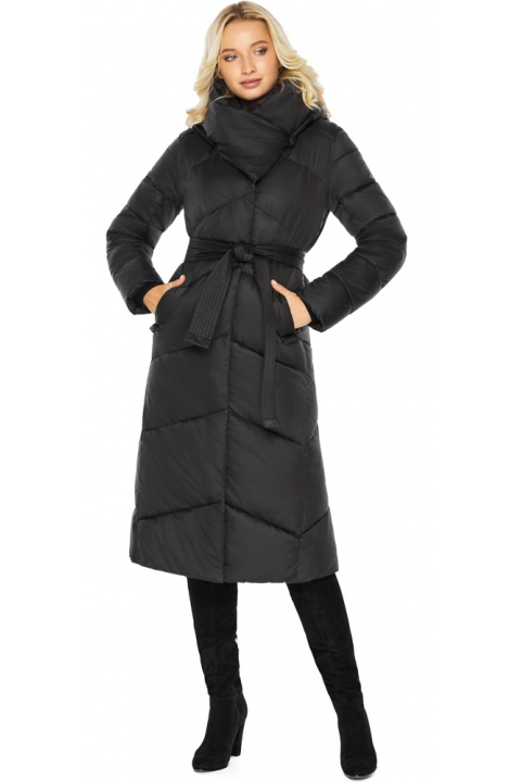 Черная куртка с карманами женская модель 47260 Braggart "Angel's Fluff" фото 1