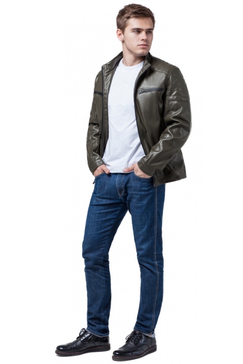 Осінньо-весняна чоловіча куртка кольору хакі модель 3645 Braggart "Youth" фото 1