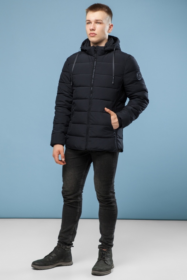 Чёрная оригинальная зимняя куртка для мальчика модель 6016 Kiro Tokao – Ajento фото 2