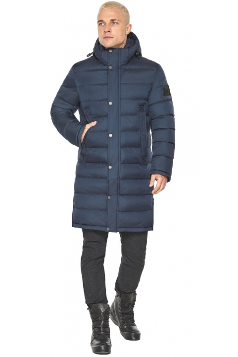 Чоловіча куртка синя зимова з блискавками з боків модель 51300 Braggart "Aggressive" фото 1