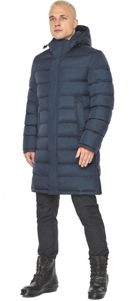 Мужская зимняя тёмно-синяя тёплая куртка модель 51450 Braggart "Aggressive" фото 1