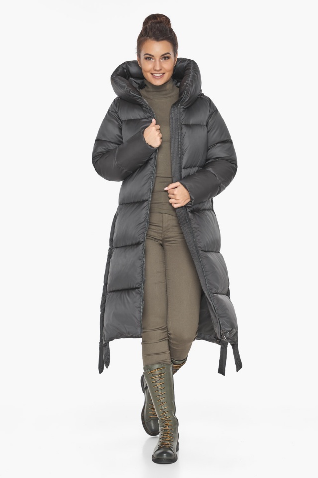 Жіноча обсидіанова куртка для зими модель 53875 Braggart "Angel's Fluff" фото 3