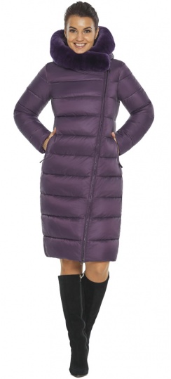 Модная женская куртка для зимы цвет чароит модель 31049 Braggart "Angel's Fluff" фото 1