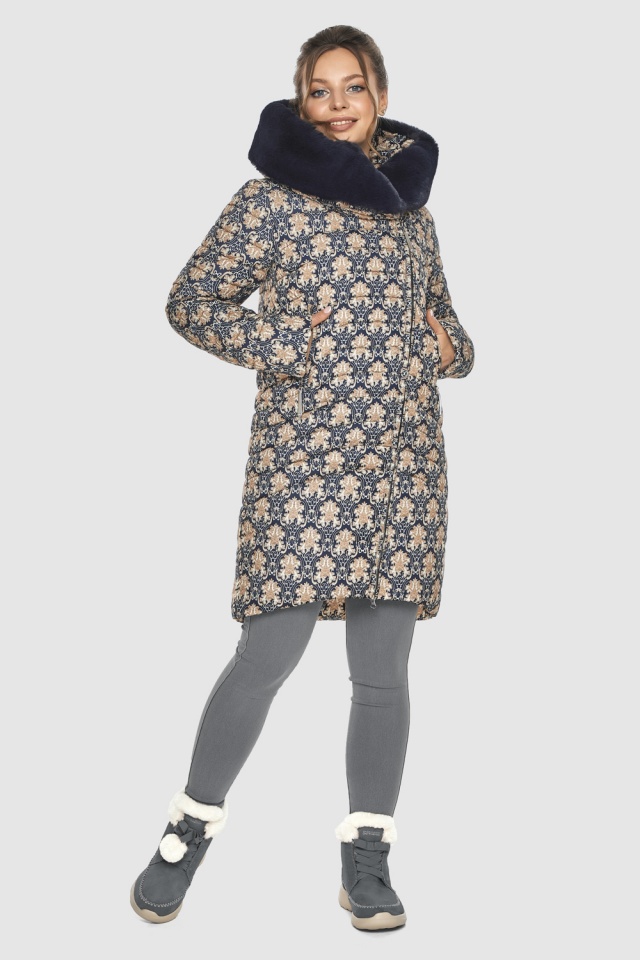 Уютная женская куртка с рисунком модель 533-28 Ajento – Wild фото 2