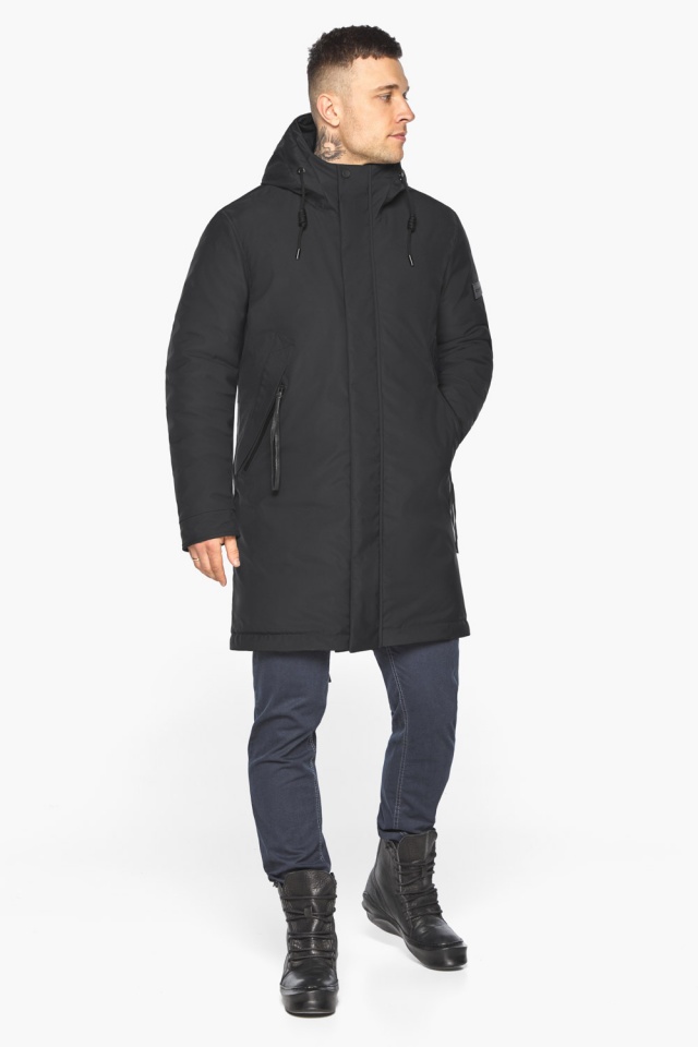 Куртка зимняя мужская утеплённая в чёрном цвете модель 63914 Braggart "Arctic" фото 2