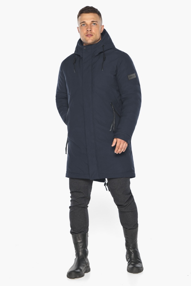 Универсальная тёмно-синяя куртка зимняя для мужчины модель 63914 Braggart "Arctic" фото 3