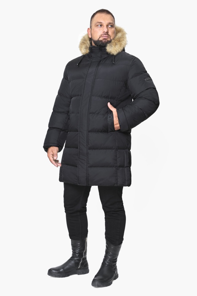 Зимняя куртка мужская чёрная большого размера модель 53900 Braggart "Titans" фото 2