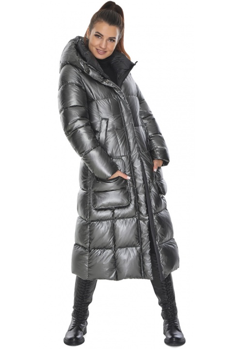 Куртка женская зимняя цвет тёмный пирит модель 59230 Braggart "Angel's Fluff" фото 1