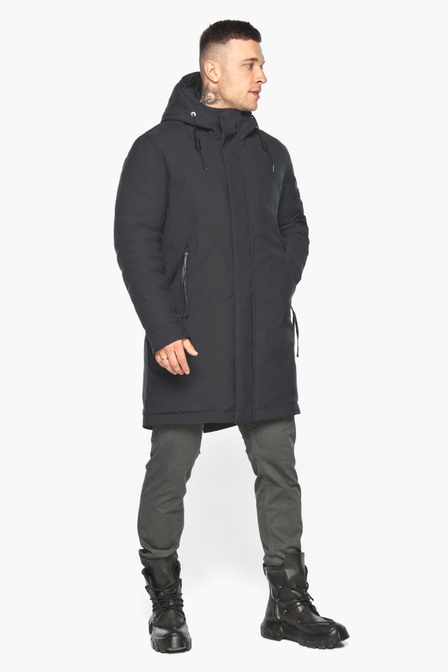 Зимняя мужская прочная курточка цвет графит модель 63914 Braggart "Arctic" фото 2