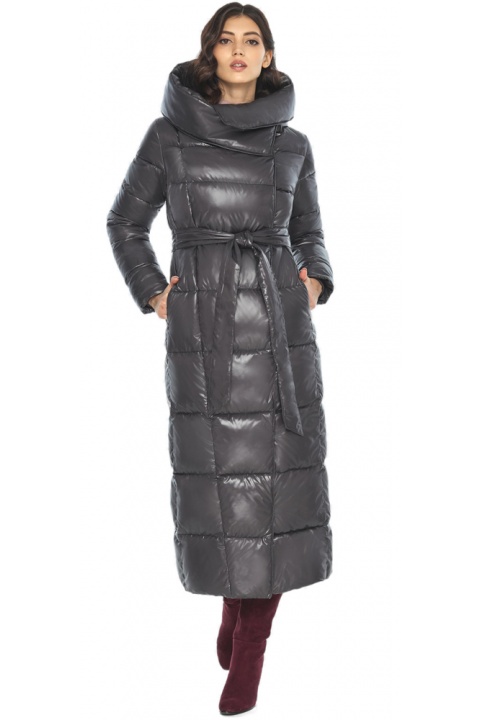 Серая женская куртка практичного оттенка модель M6321 Moc – Ajento – Vivacana фото 1