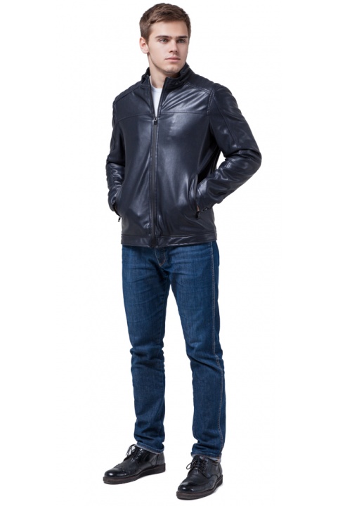 Куртка мужская осенняя тёмно-синего цвета модель 4834 Braggart "Youth" фото 1