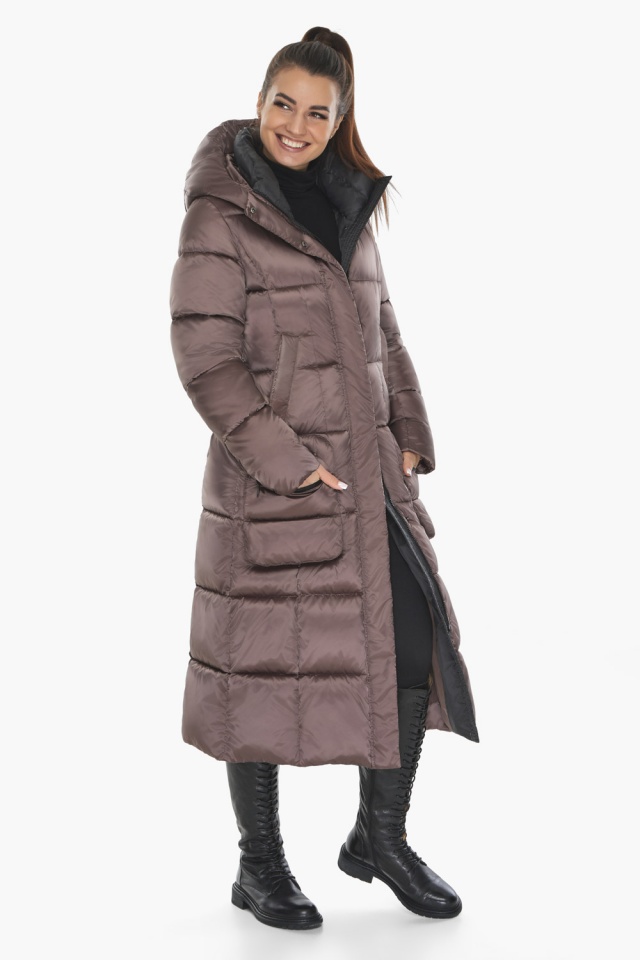 Универсальная женская зимняя курточка цвет сепия модель 59230 Braggart "Angel's Fluff" фото 3