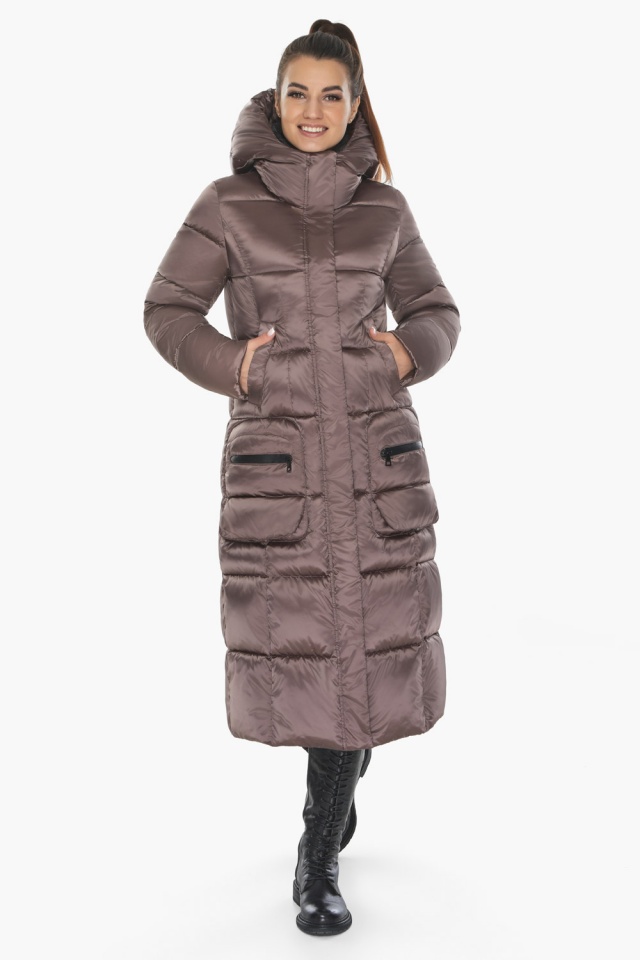 Универсальная женская зимняя курточка цвет сепия модель 59230 Braggart "Angel's Fluff" фото 2