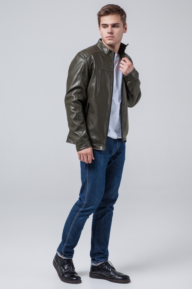 Мужская куртка на осень цвет хаки модель 4834 Braggart "Youth" фото 2