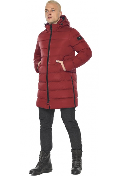 Бордова куртка чоловіча практична на зиму модель 49032 Braggart "Aggressive" фото 1