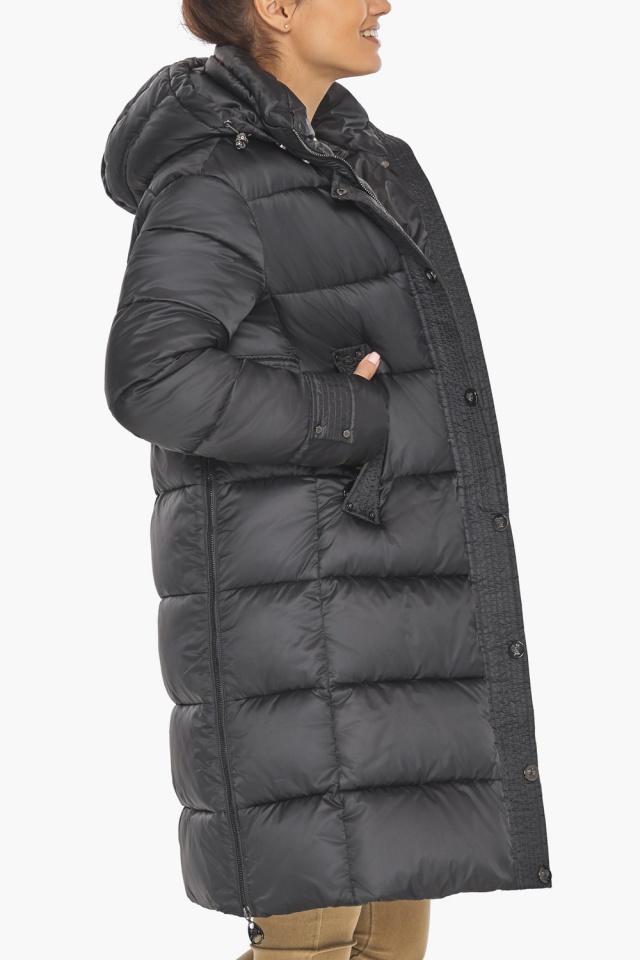 Куртка графітова жіноча зимова модель 47150 Braggart "Angel's Fluff" фото 11