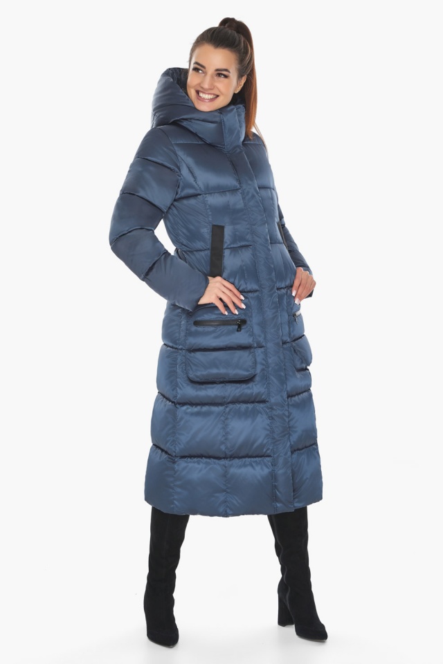 Зимова трендова сапфірова жіноча куртка модель 59233 Braggart "Angel's Fluff" фото 3