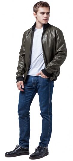 Мужская куртка осенне-весенняя универсального цвета хаки модель 2970 Braggart "Youth" фото 1