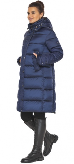 Зимова куртка жіноча кольору синього оксамиту модель 47150 Braggart "Angel's Fluff" фото 1