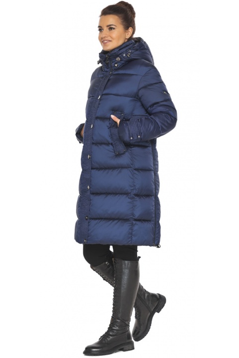 Зимняя куртка женская цвета синего бархата модель 47150 Braggart "Angel's Fluff" фото 1