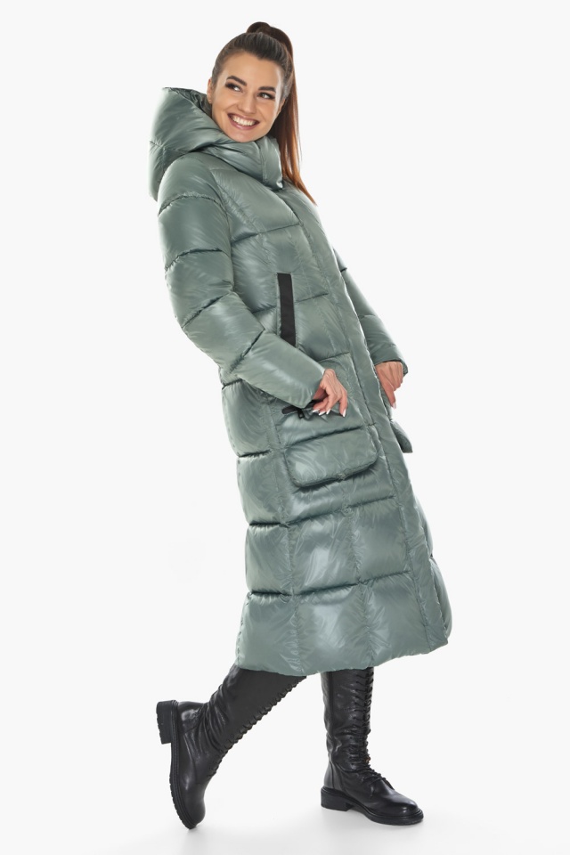 Зимова турмалінова жіноча куртка на блискавці та кнопках модель 59233 Braggart "Angel's Fluff" фото 3