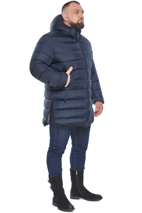 Классическая мужская тёмно-синяя куртка большого размера модель 53661 Braggart "Titans" фото 1