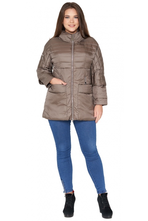 Женская осенне-весенняя куртка высокого качества цвет капучино модель 535 Monte Cervino фото 1
