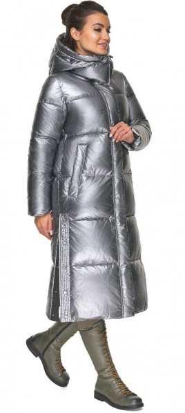 Стильная женская куртка цвет серебро модель 52650 Braggart "Angel's Fluff" фото 1