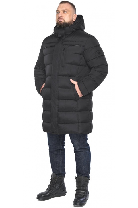 Куртка чоловіча зимова великого розміру в чорному кольорі модель 51864 Braggart "Titans" фото 1
