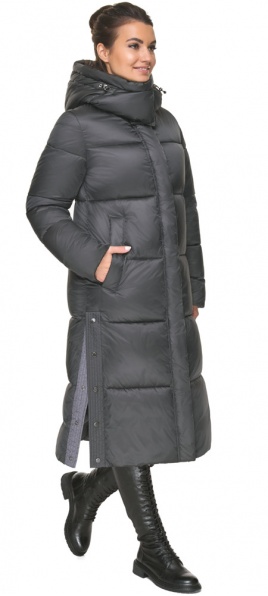 Сучасна жіноча куртка у кольорі обсидіан модель 52650 Braggart "Angel's Fluff" фото 1