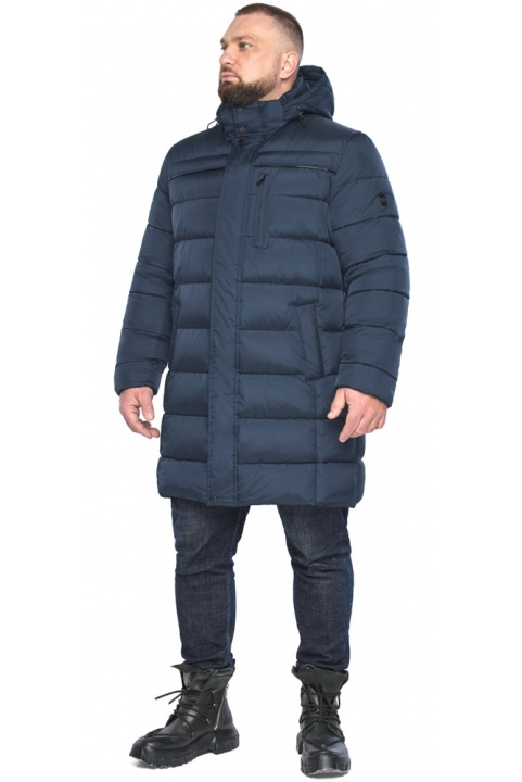 Куртка зимняя мужская тёмно-синяя большого размера модель 51864 Braggart "Titans" фото 1