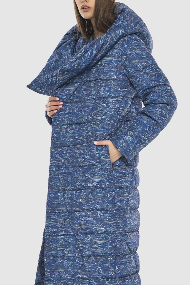 Удлинённая женская куртка с рисунком модель M6715  фото 9