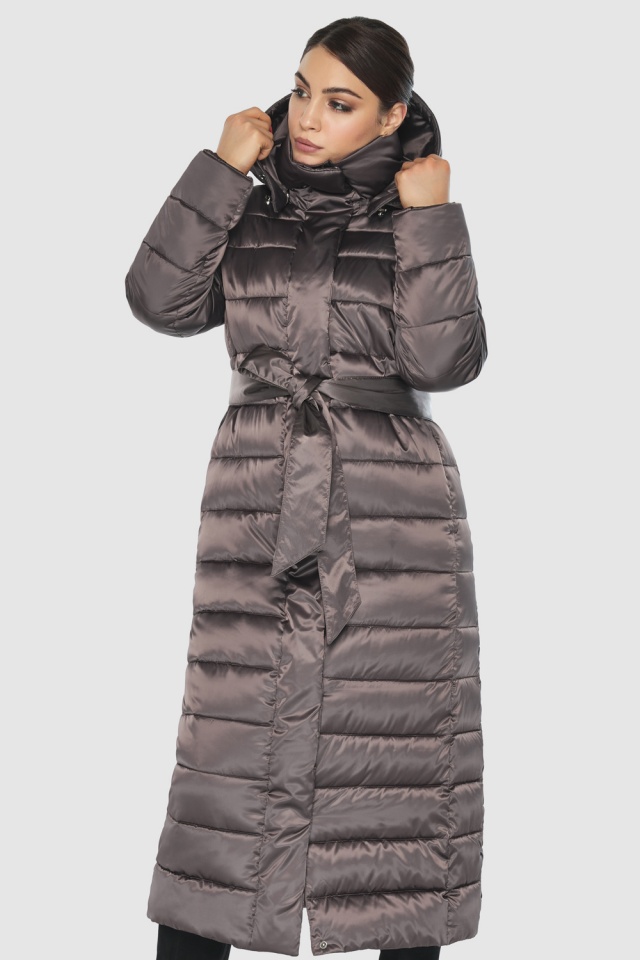Куртка жіноча капучинова з кишенями на змійках модель 524-65 Wild Club фото 6