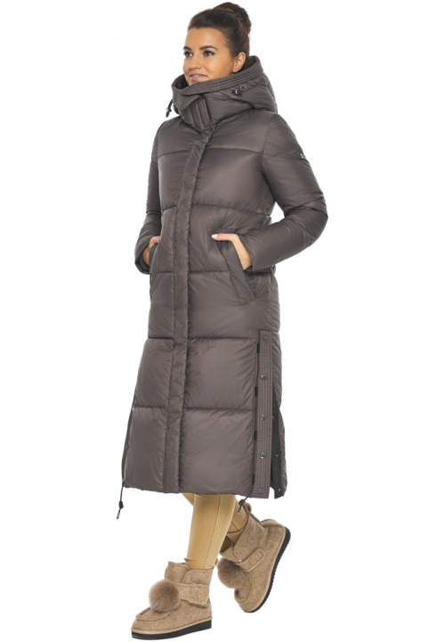 Модная куртка цвета капучино женская модель 42650 Braggart "Angel's Fluff" фото 1