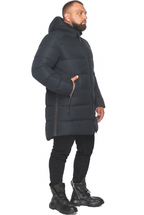 Трендовая мужская куртка в графитовом цвете модель 57055 Braggart "Aggressive" фото 1