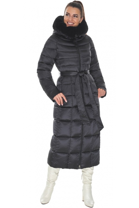 Моріонова жіноча зимова куртка з поясом модель 59485 Braggart "Angel's Fluff" фото 1