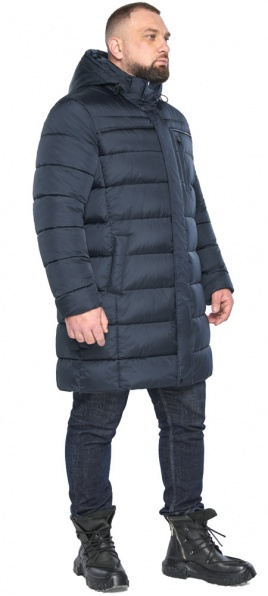 Куртка трендова чоловіча зимова темно-синя модель 63949 Braggart "Dress Code" фото 1