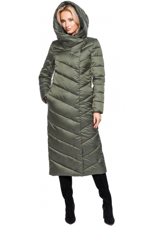 Оливковая курточка женская на зиму модель 31016 Braggart "Angel's Fluff" фото 1
