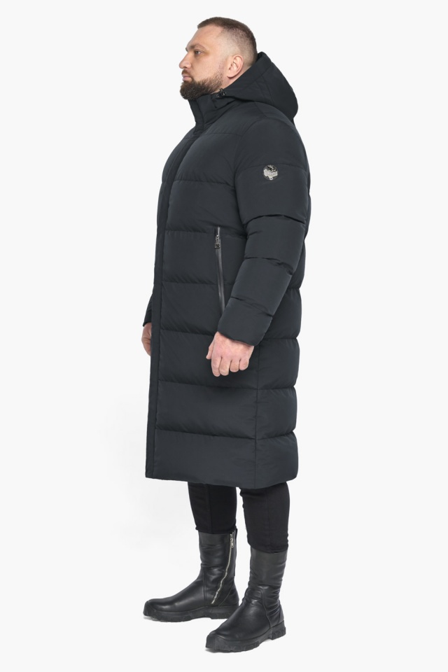 Мужская брендовая куртка графитовая на зиму модель 59900 Braggart "Dress Code" фото 3