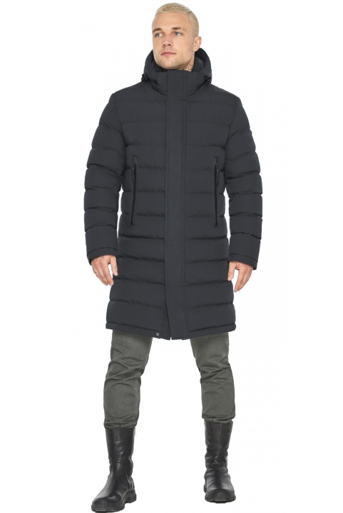 Мужская графитовая куртка городская на зиму модель 51801 Braggart "Dress Code" фото 1